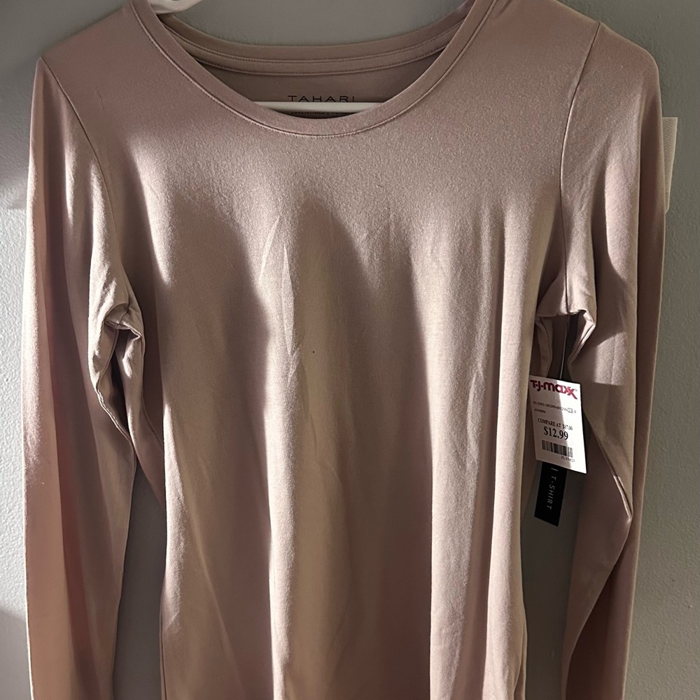 Women's Pink Long Sleeve Top